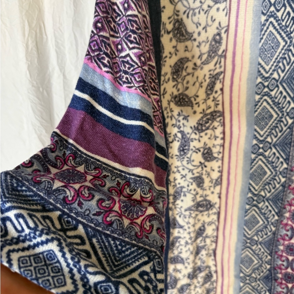 Chico's Multicolor Patterned Sweater Blouse - image 3